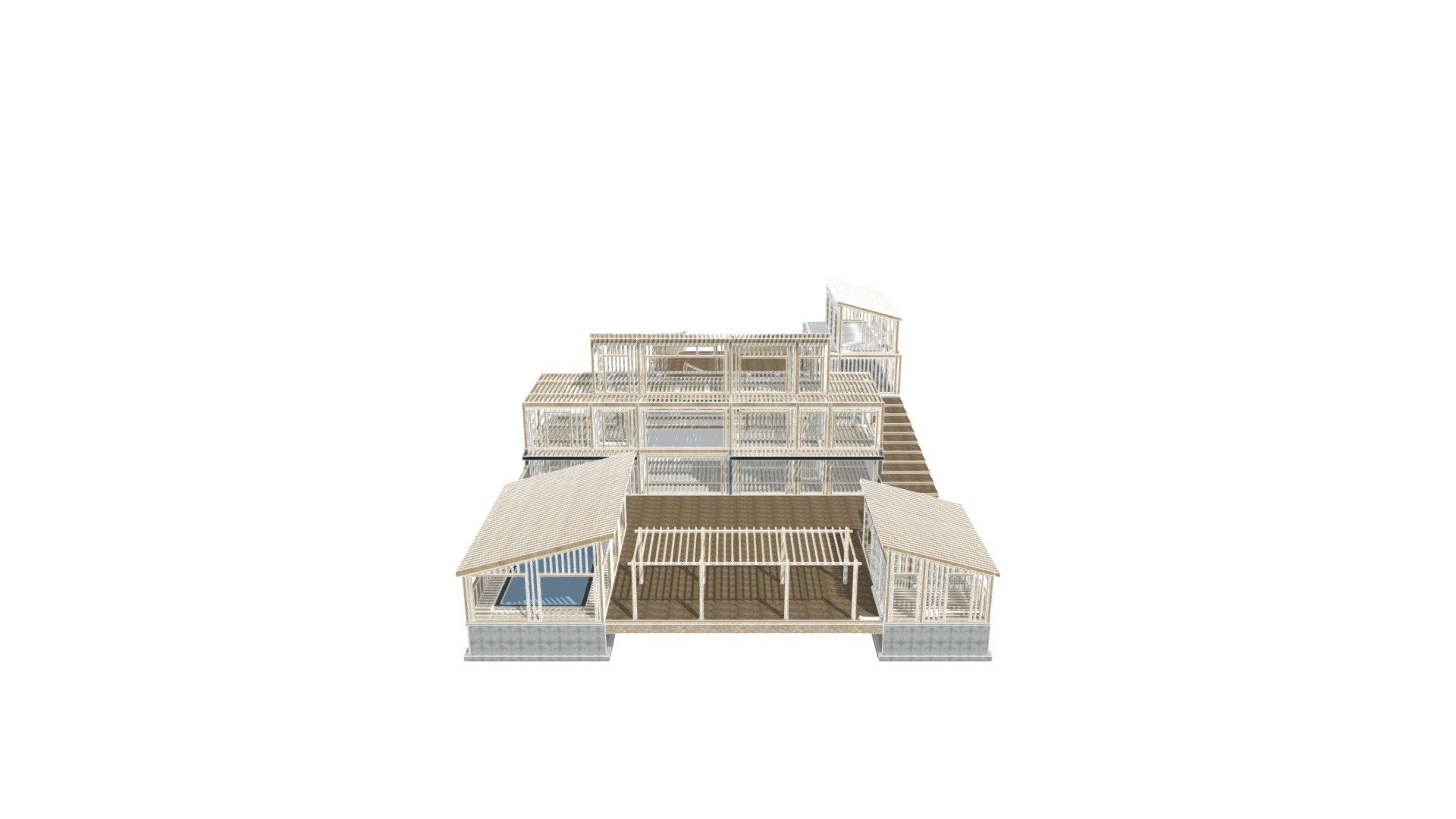 Private residence - Structure & installations 3D - 3D model by Animo ...