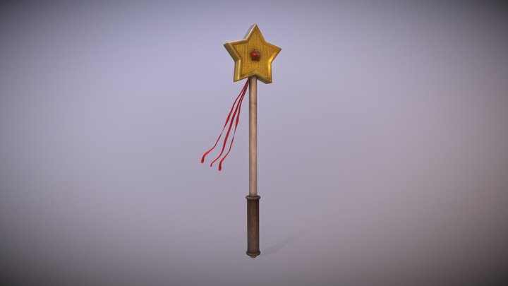 Fairy wand old and raw 3D Model
