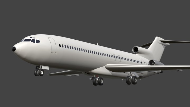 Boeing 727-200 3D Model