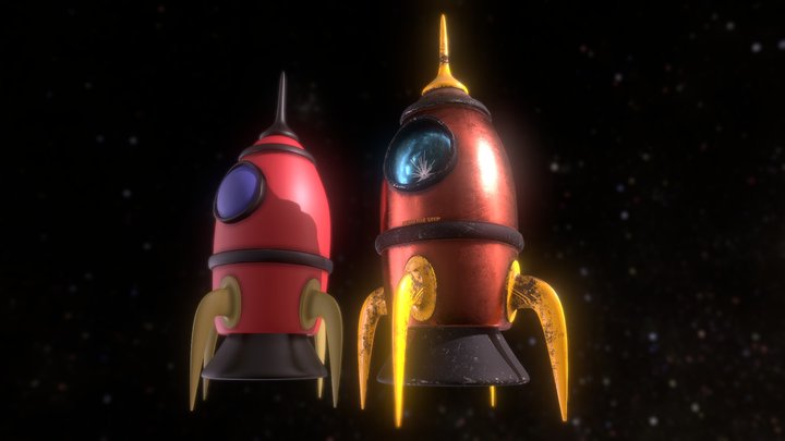 Cartoon Rocket – Modello 3D gratuito STL