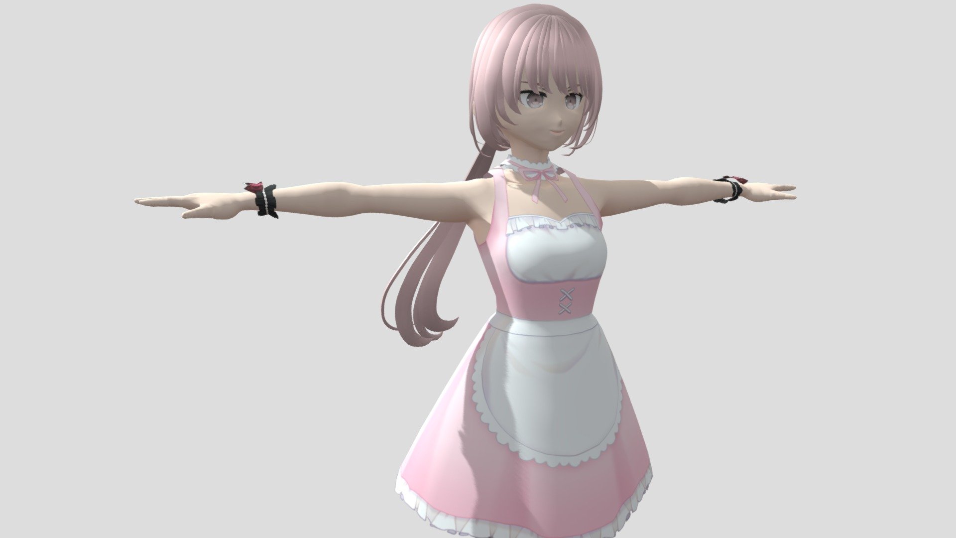 Anime Character】Maid (V1/Unity 3D) - Buy Royalty Free 3D model by 3D動漫風角色屋  / 3D Anime Character Store [ba173b1] - Sketchfab Store