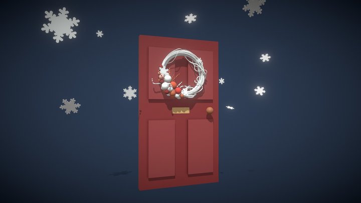XYZ School - NY marathon - Christmas Wreath 3D Model