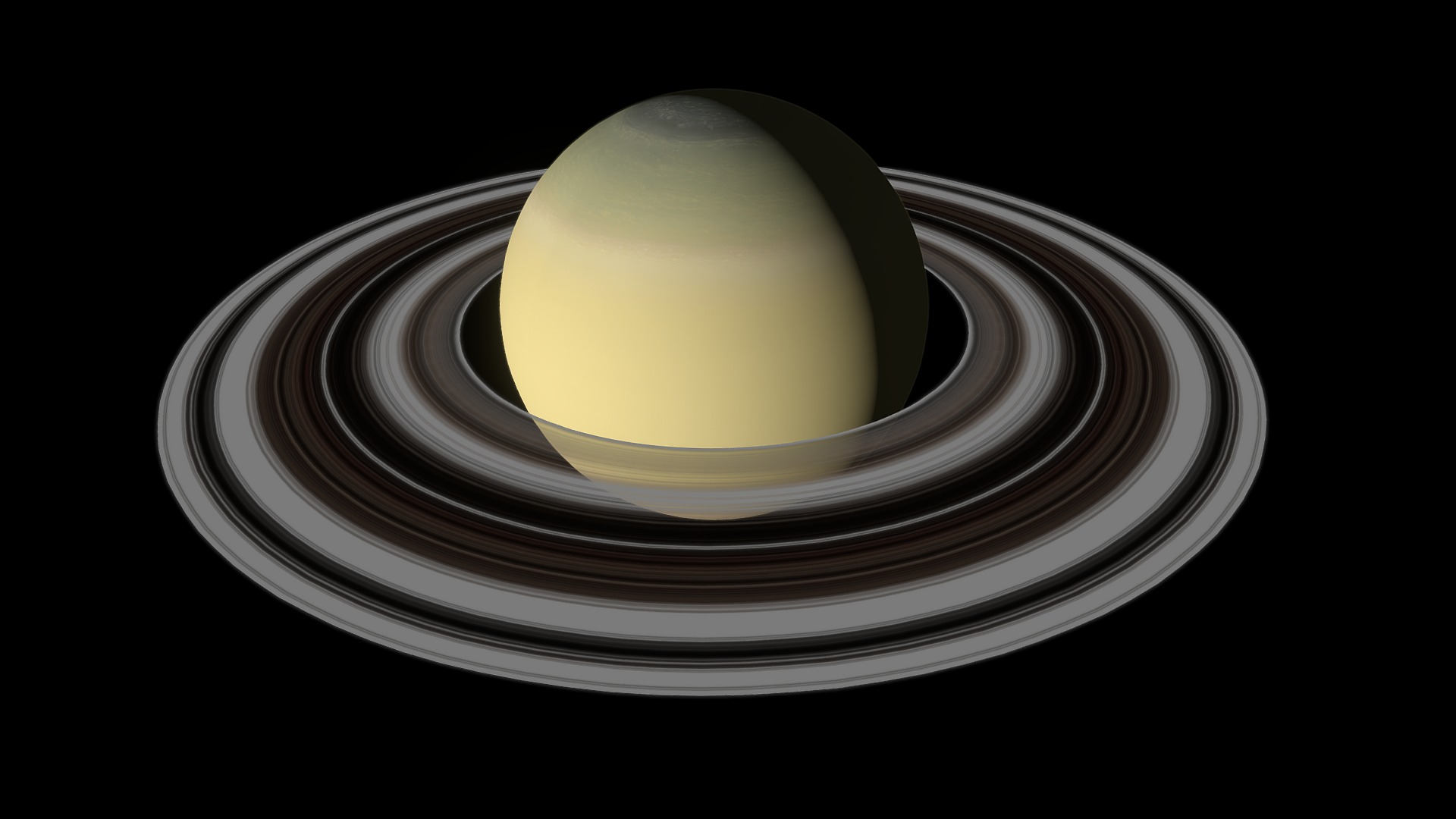 3D model Saturn - This is a 3D model of the Saturn. The 3D model is about a planet in space.