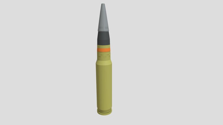 30mm shell 2A42 3D Model