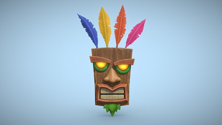 Aku Aku - Crash Bandicoot 3D Model