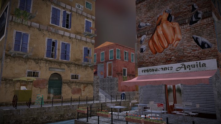 Venice scene 3D Model
