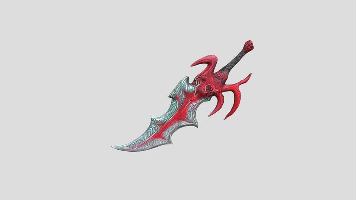 Cthulhu_stylized_sword,_game_assats 3D Model