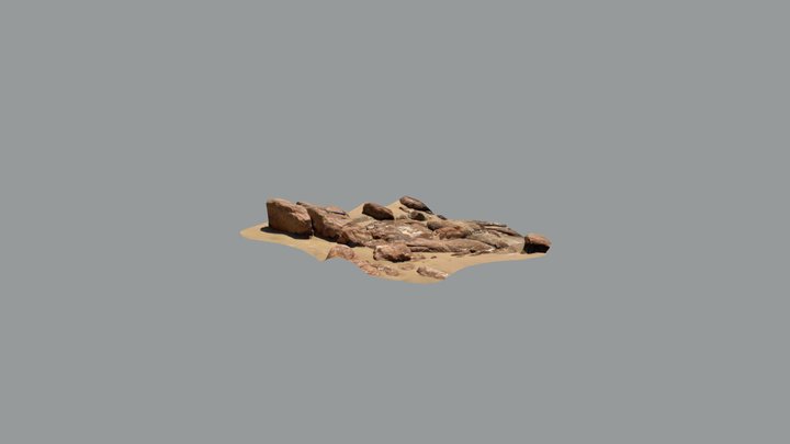 Aplite dykes Woolamai granite quarry 3D Model