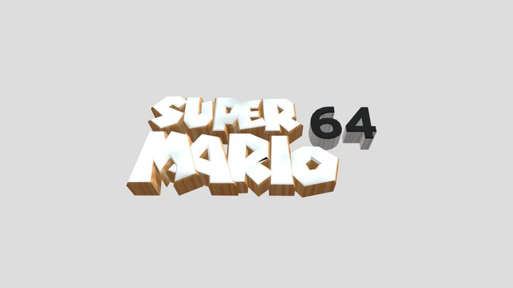 SM64 Logo. 3D Model