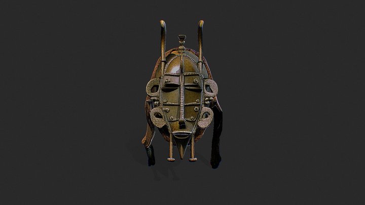 Senufo Dance Mask - Ivory Coast 3D Model