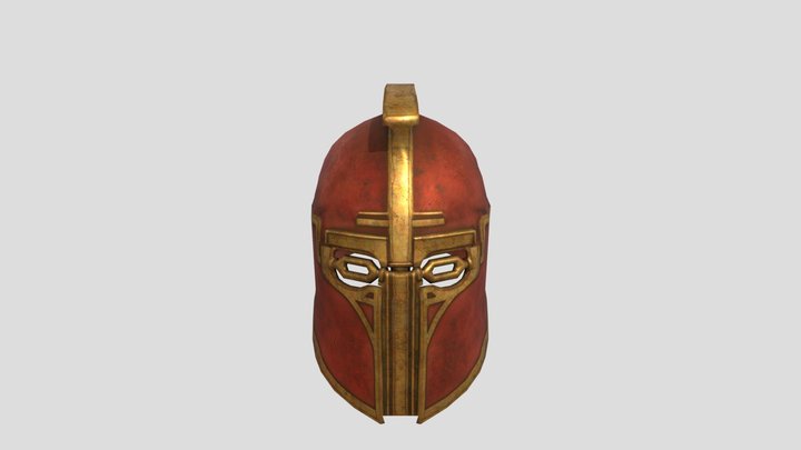 Hard Surface War Helmet 3D Model