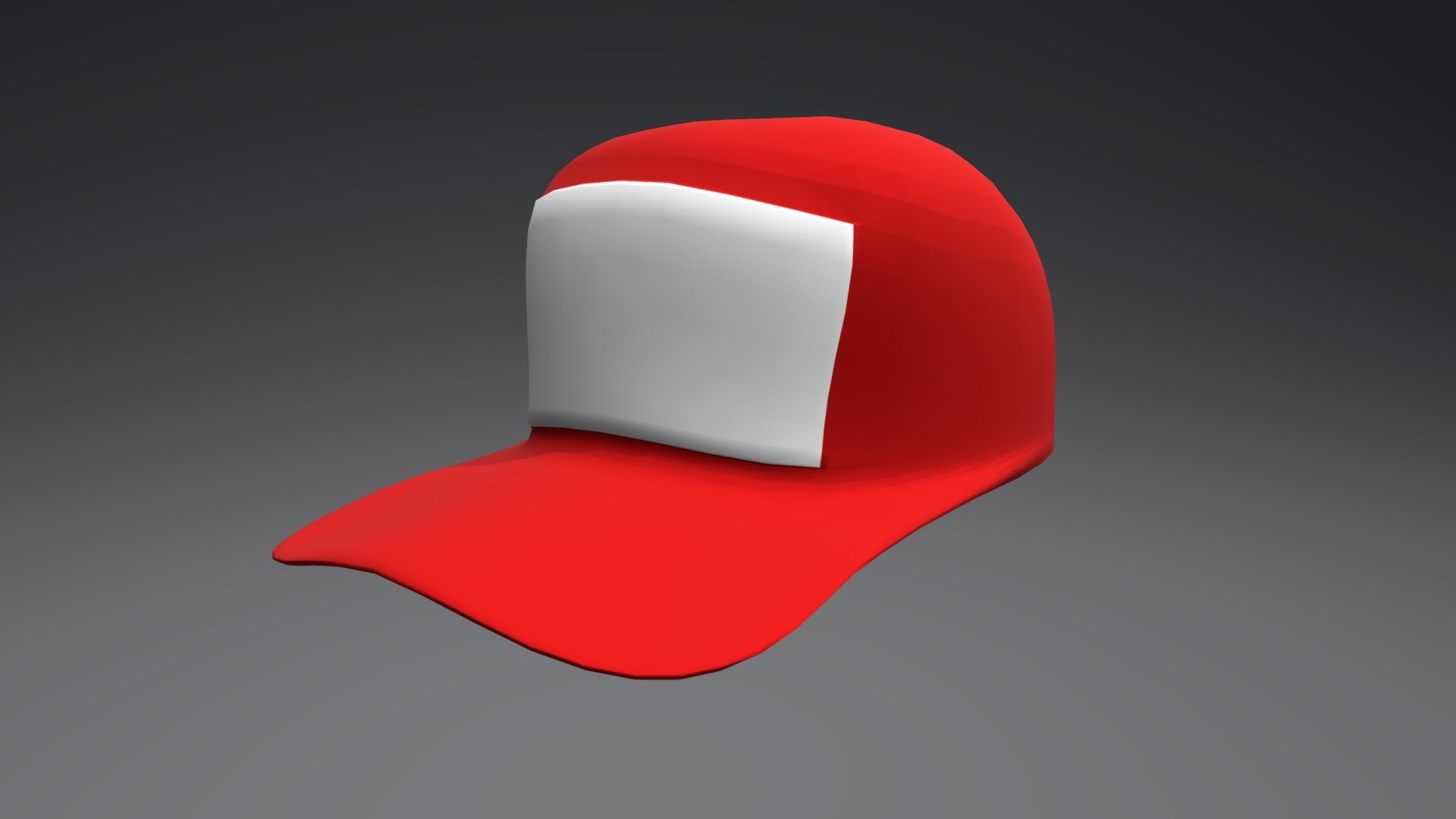 Trucker Hat Red (Toon) - Download Free 3D model by shimtimultimedia