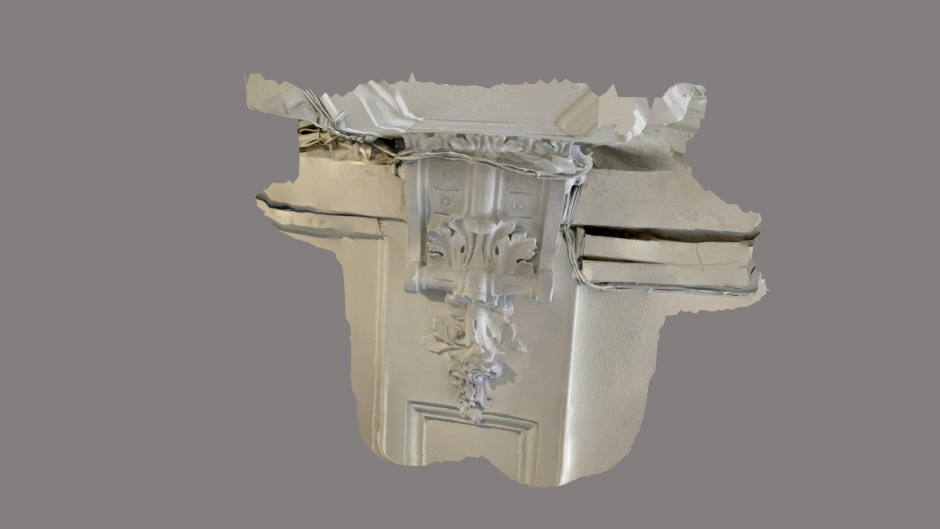 Plaster corbel / corbeau en plâtre