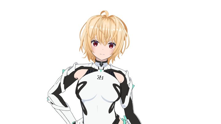 ガブリエル　2026年公開予定劇場アニメ『楽園追放 心のレゾナンス』3Dファンアート 3D Model