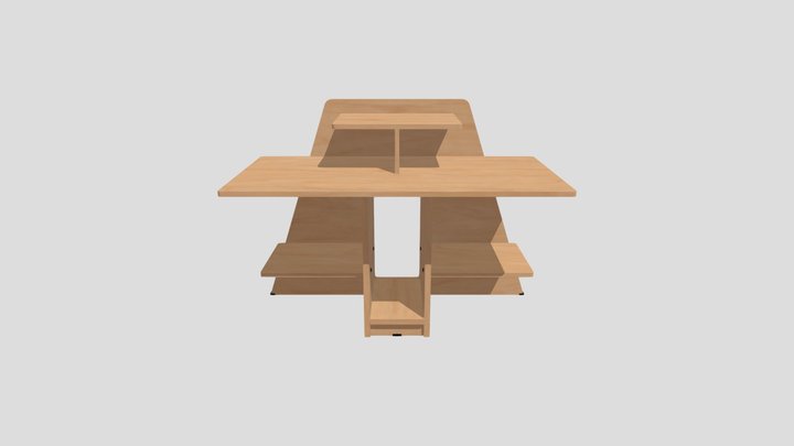 Desktop Table 3D Model