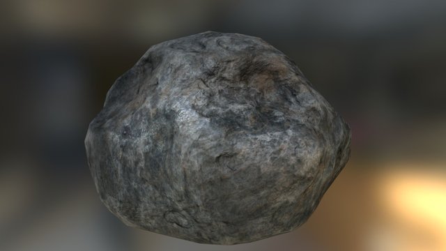 Realistic Rock Lowpoly Gameready 3D Model