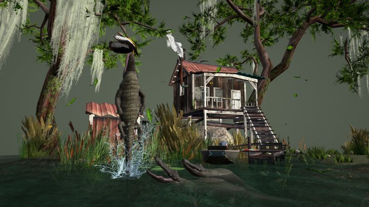 DAE Diorama - Forest Loner 3D Model