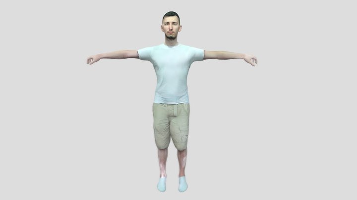3D body + head scan done with smartphone 3D Model