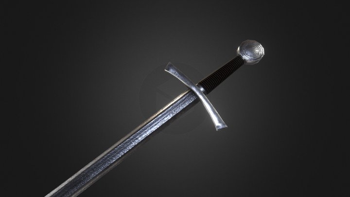 One-handed sword 3D Model
