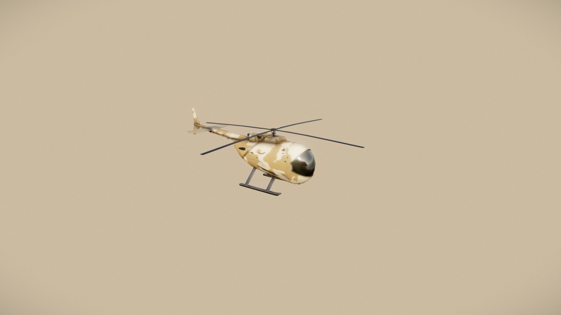 Helicopter Low Poly