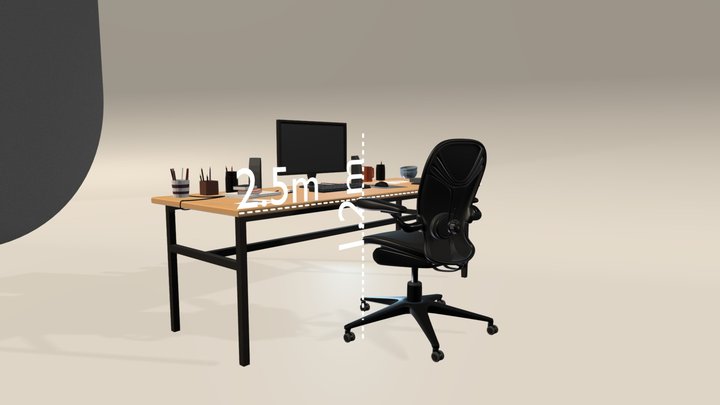 Chair Office 3 3D Model