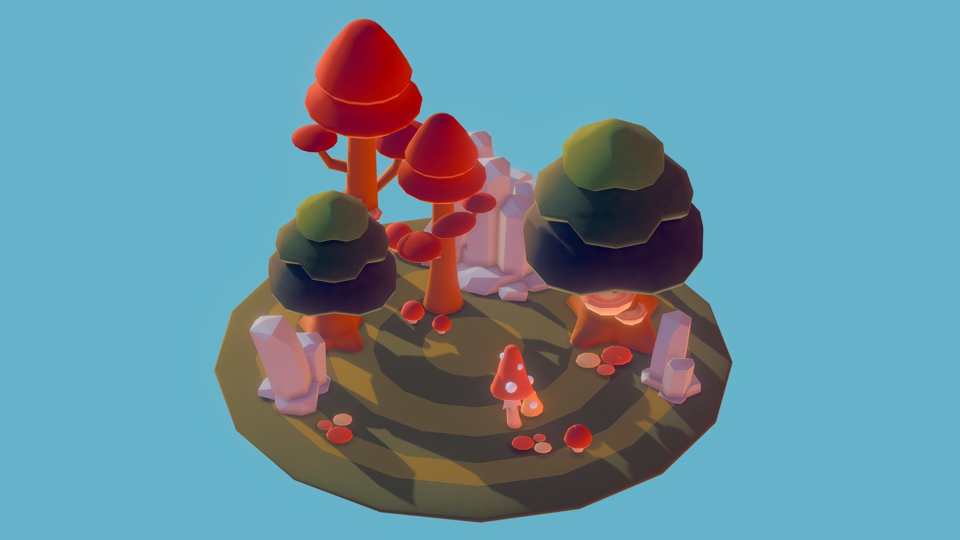 Ethereal Games - Autumnal forest - 3D model by Maïlys Hainaut ...