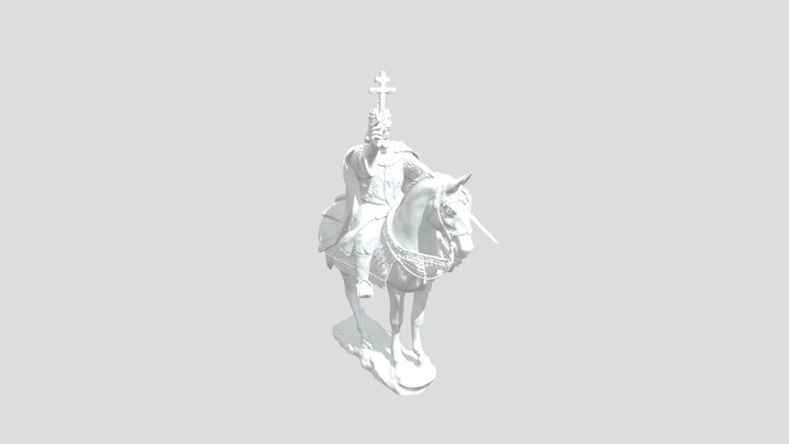 Monument to the first Russian tsar, Ivan the Ter 3D Model