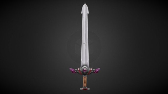 Hand painted Sword 3D Model