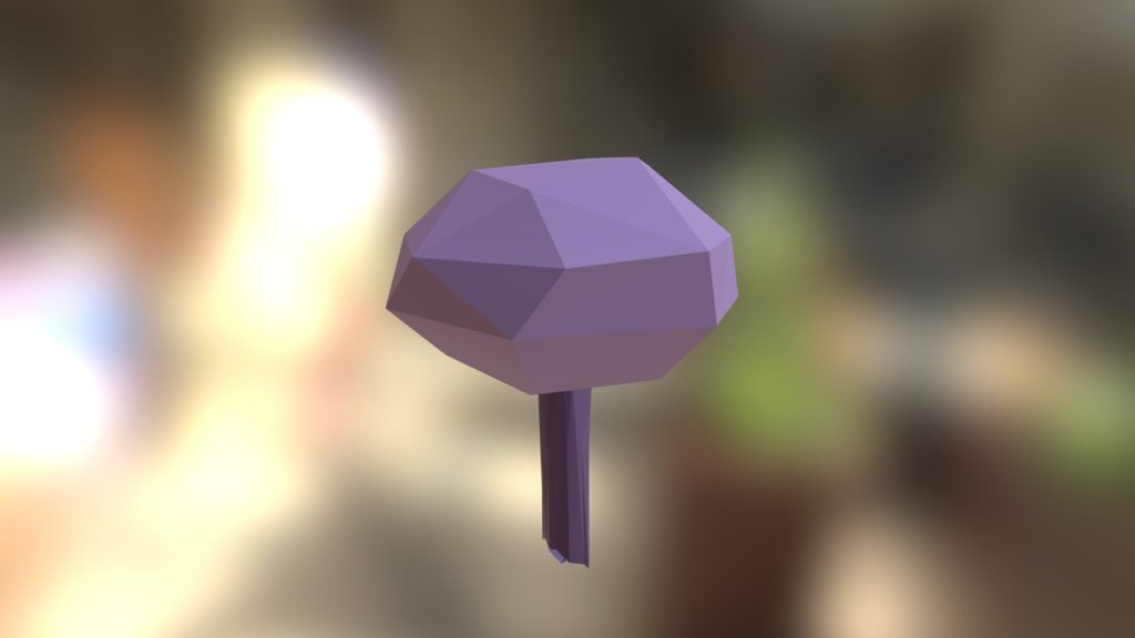 Mushroom Tall Purple