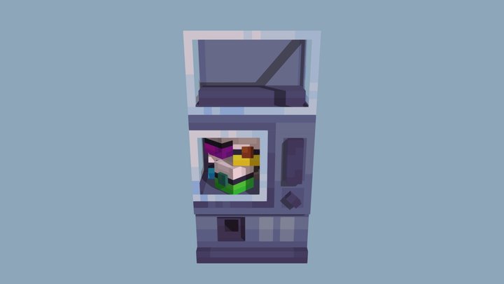 Gacha machine block 3D Model