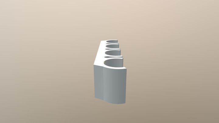 Expo Marker Clip (3 magnets) 3D Model