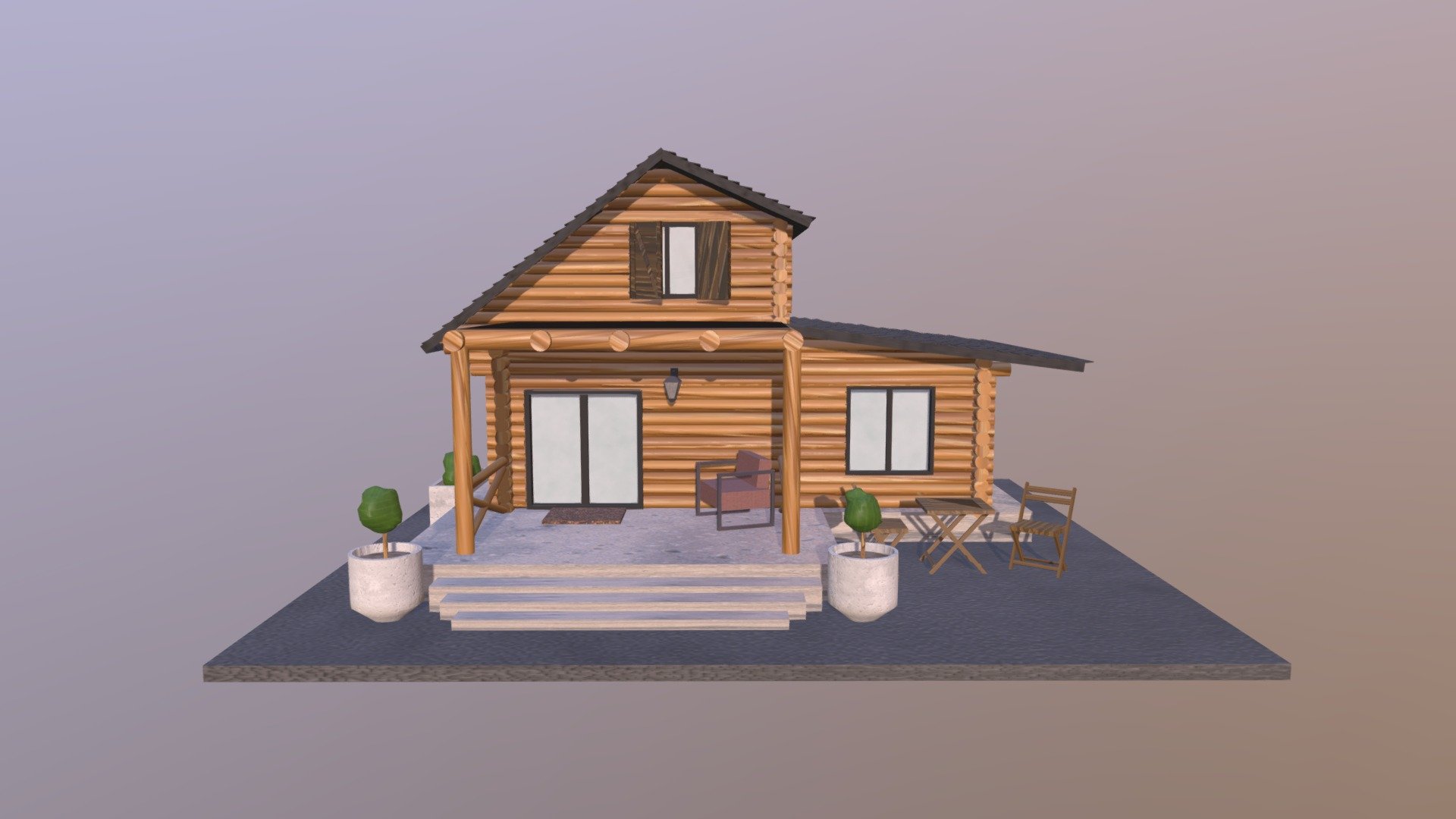 Wood House 3d Model By Eriiikaa Ba2ce33 Sketchfab 7729