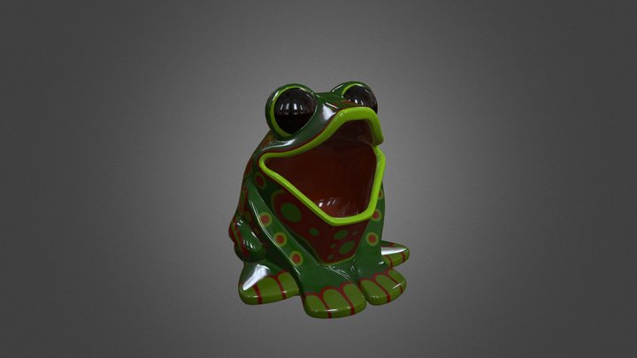 Ceramic Frog 3D Model