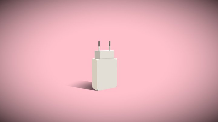 Low poly Charging brick 3D Model