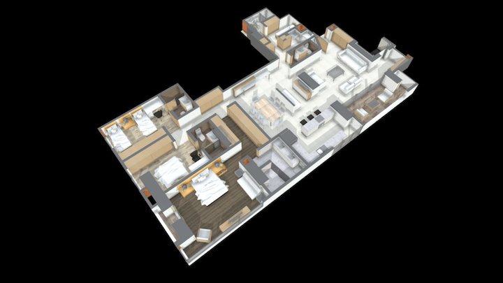 Apartamento Tipo 4 3D Model