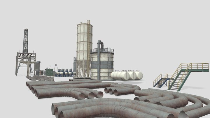 Refineries 3D Model