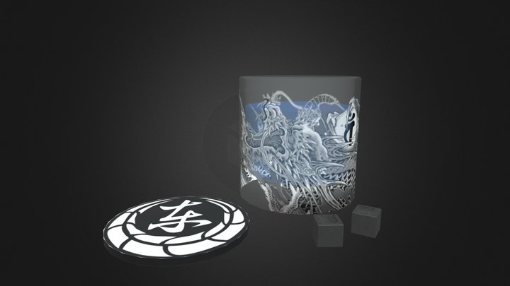 Yakuza 6 After Hours Drink Set 3D Model