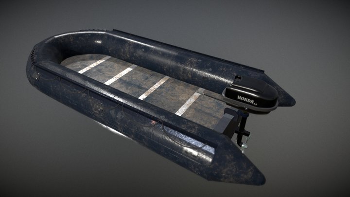 Assault Boat 3D Model