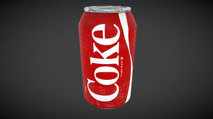 Old Coca Cola can 3D Model