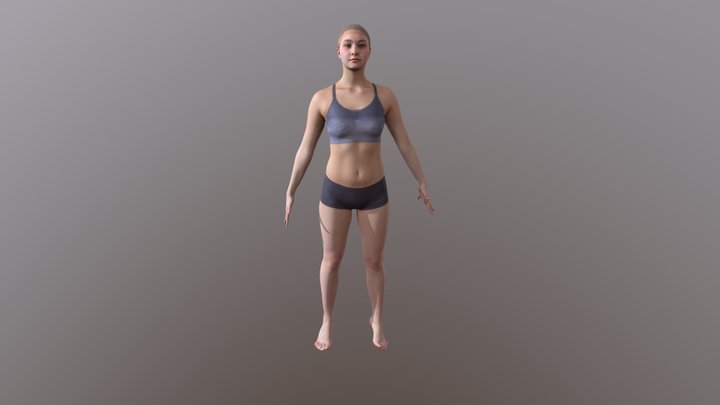 Woman_sport_3 3D Model