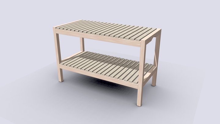 IKEA MOLGER Bench 3D Model