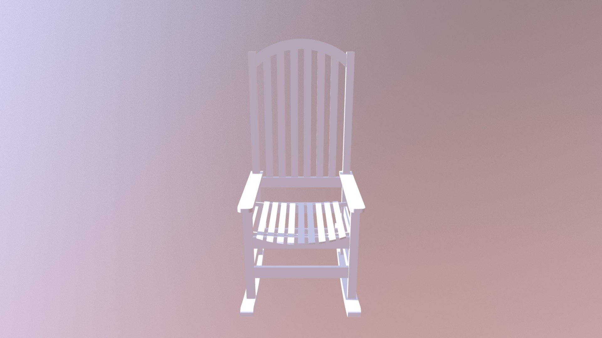 Rocking Chair - 3D model by frederic.10000 [ba3797f] - Sketchfab