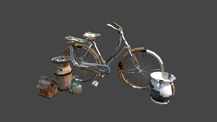Grandma's House  -  Model 2 More detailed props 3D Model