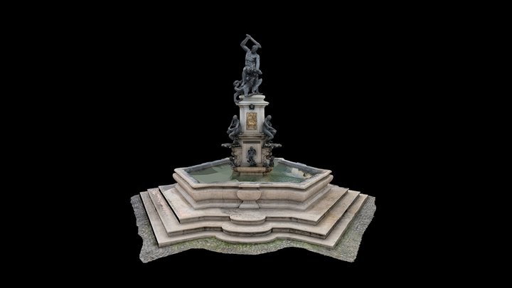 Herkulesbrunnen Augsburg 3D Model