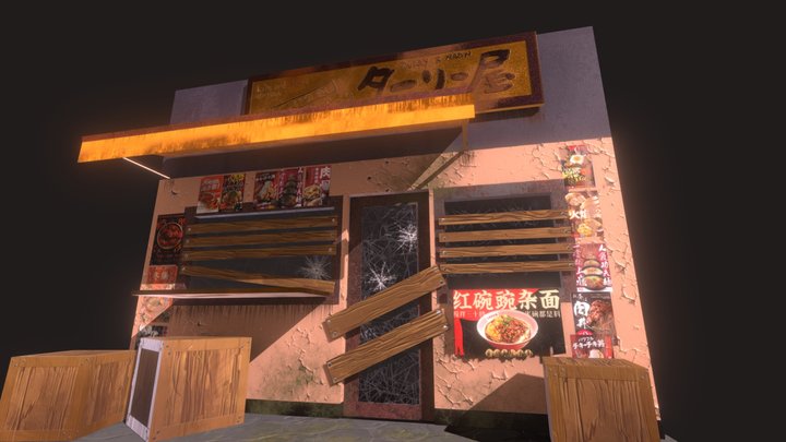 Abandoned Restaurant 3D Model