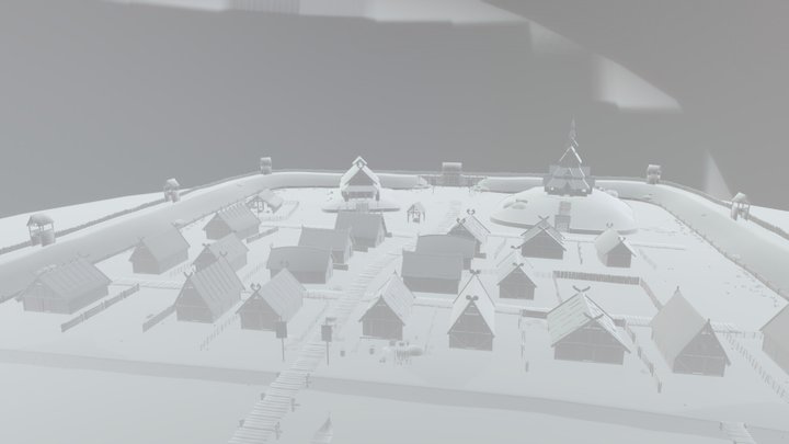 Viking Village 3D Model