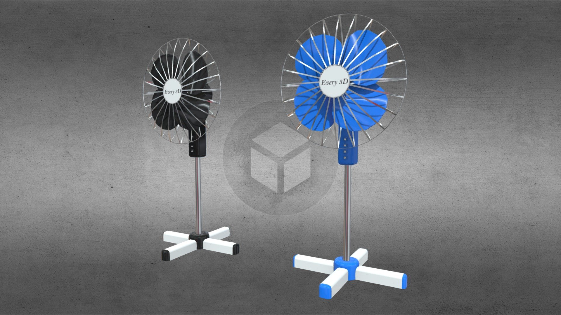 Floor Fan | Напольный Вентилятор | Low poly