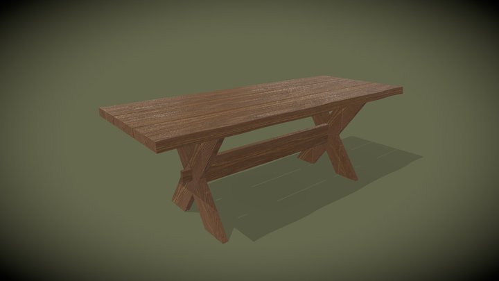 Outside Table 3D Model