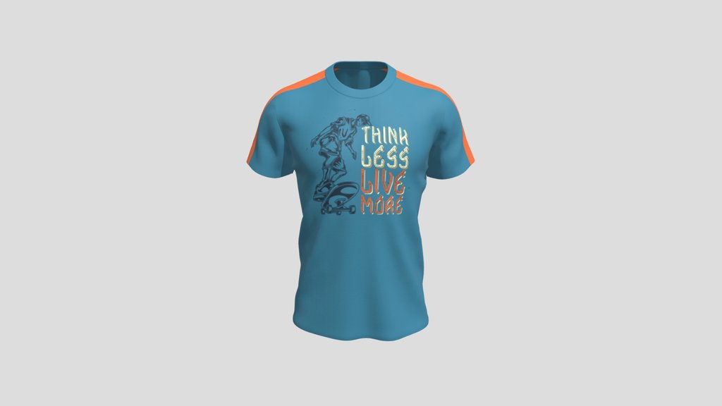 Graphic T Shirt Light Blue