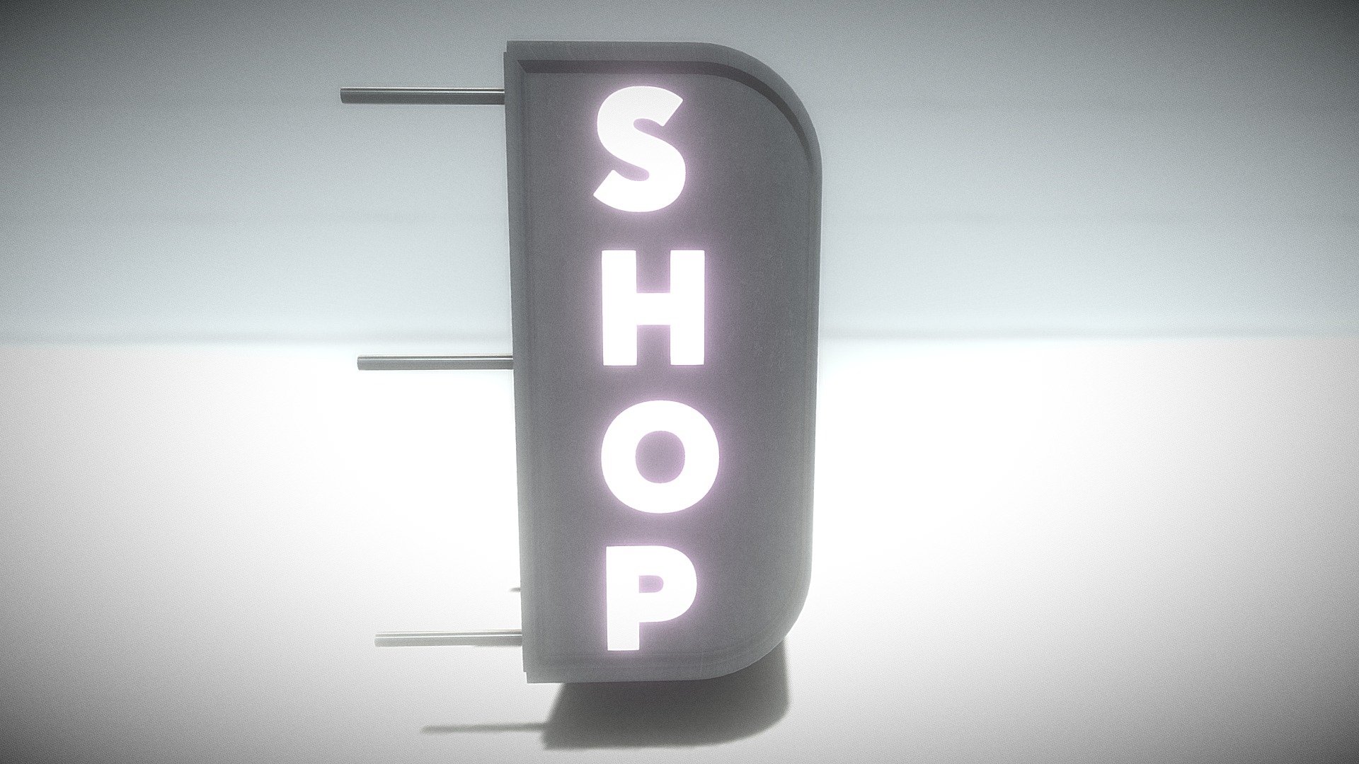 Shop sign - Download Free 3D model by vfxsan3d (@Sanket.Raut) [ba3bd03 ...